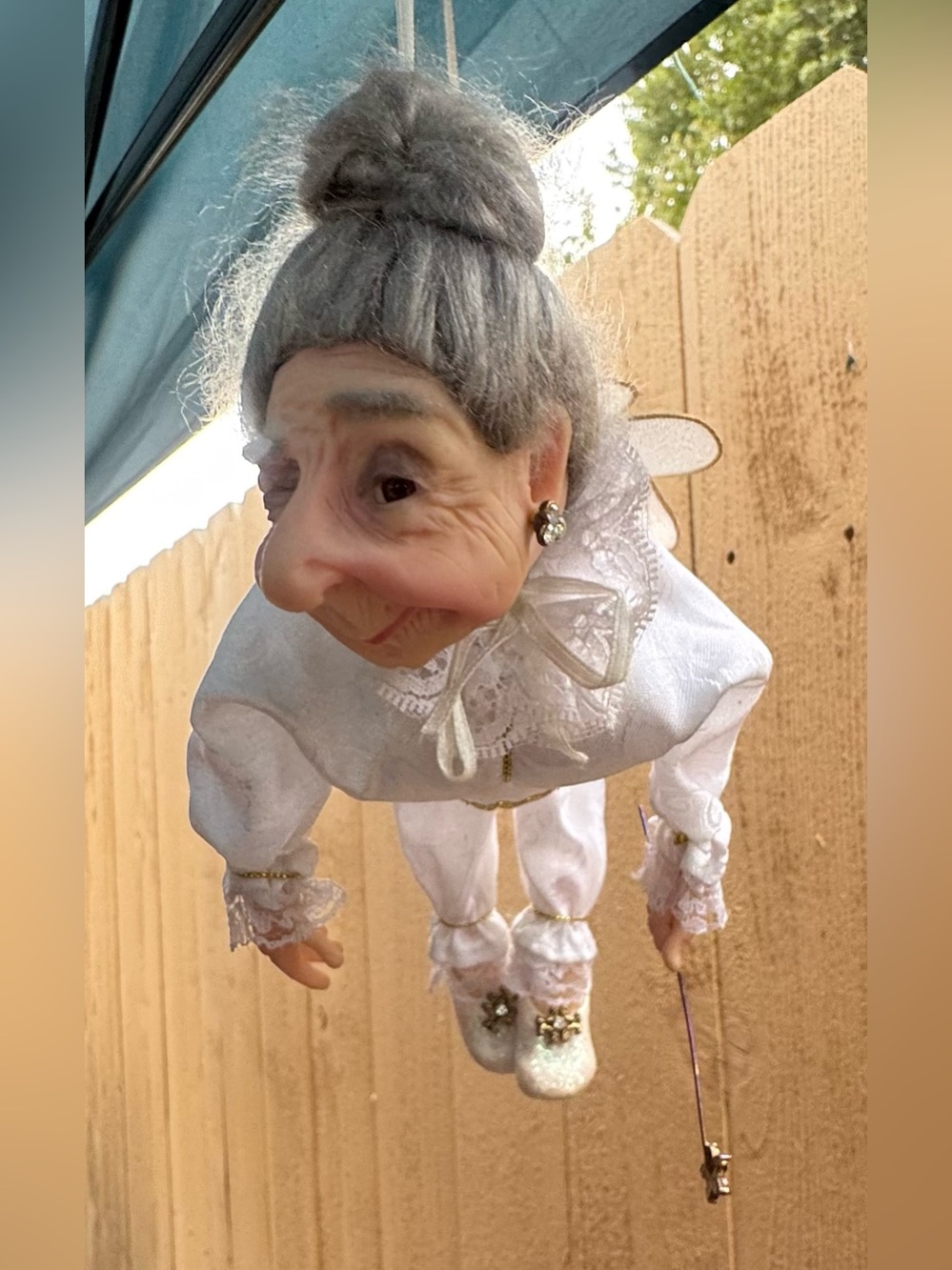 JKC 2007 Hanging Fairy Godmother - Decorative Home Doll Art Collector Item